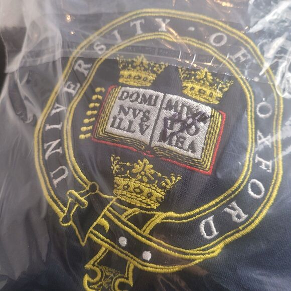 University of Oxford Crest Hoodie Sweatshirt Kids Size 9/10 Years Blue Pullover - Picture 12 of 12